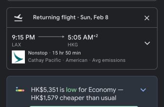 國泰航空直航 2月飛洛杉磯 $5,351起!