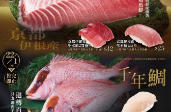 【壽司郎優惠】全線突發免費派壽司！1月22日快閃送「黑碟」千年鯛 🍣 (附搶食攻略)