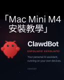 Apple Mac mini M4 安裝 Clawdbot 教學